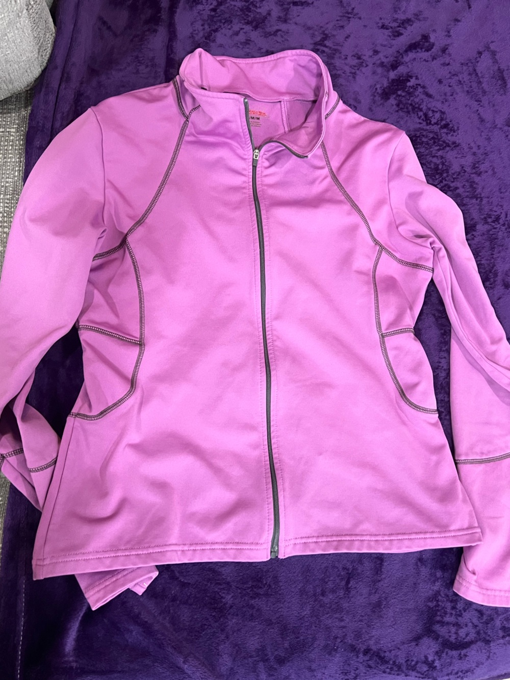 Pink Full-Zip Active Jacket